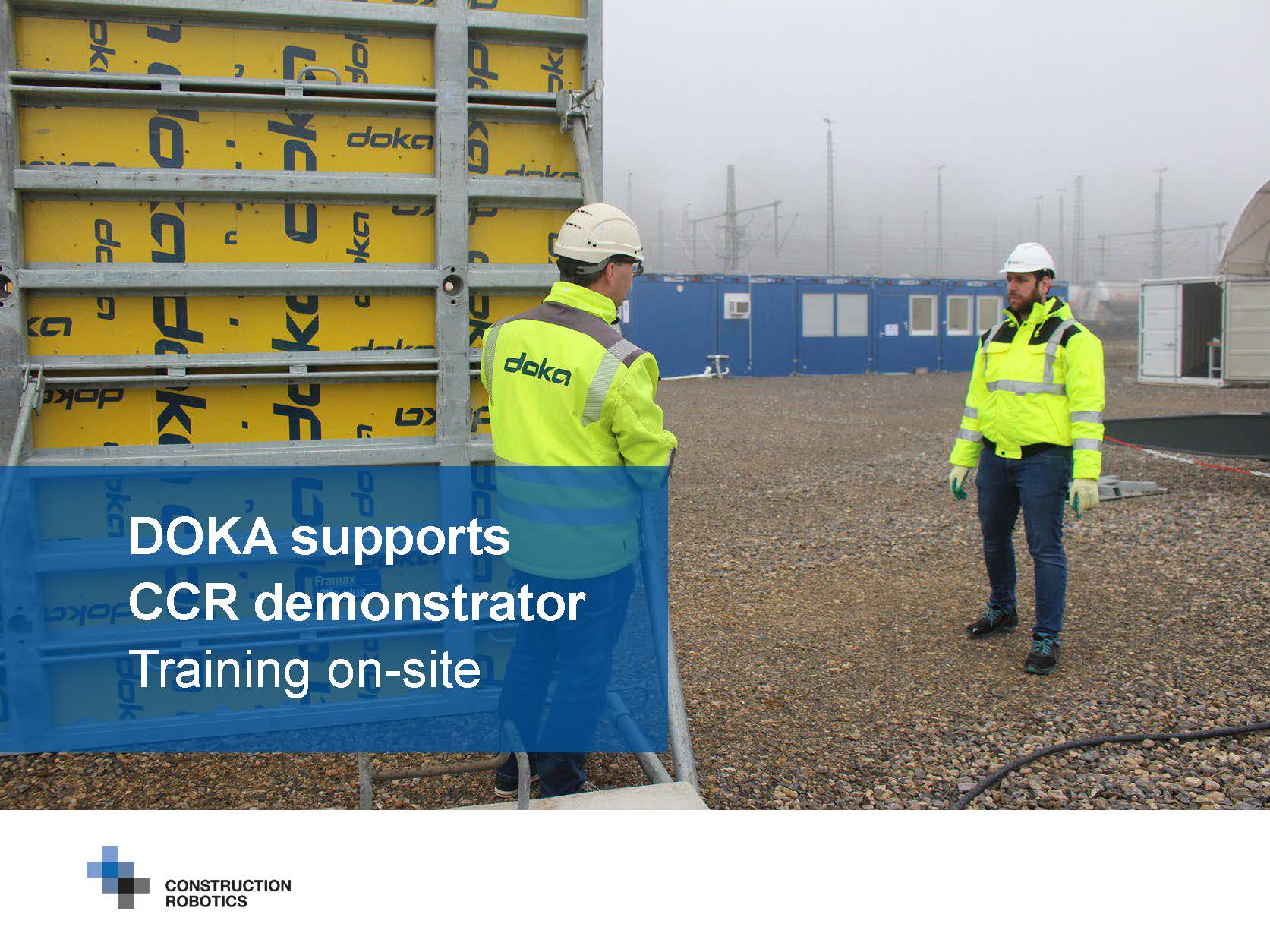 STIMME_DOKA_INtro_Seite_1 Site equipment for CCR demonstrator construction  